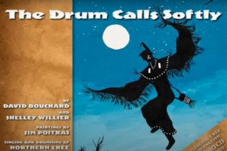 'The Drum Calls Softly" book cover by David Bouchard